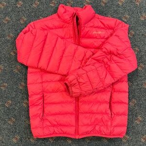 Gently used girls size 10-12 down puffer jacket